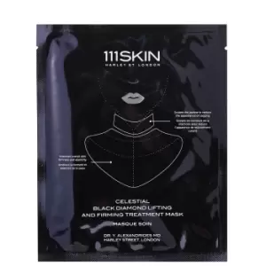 image of 111SKIN Celestial Black Diamond Lifting and Firming Treatment Mask Neck Single 43ml