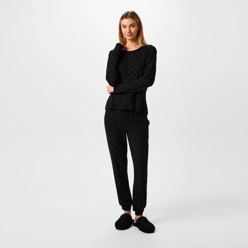Image of Biba Biba Rhinestone PJ Set - Black 10