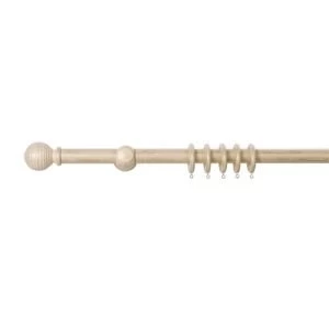 Image of Colours White Fixed length Curtain pole L200 cm
