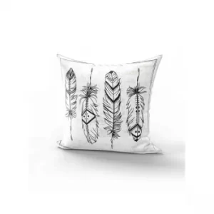 Image of YST0246 Grey White Cushion Cover