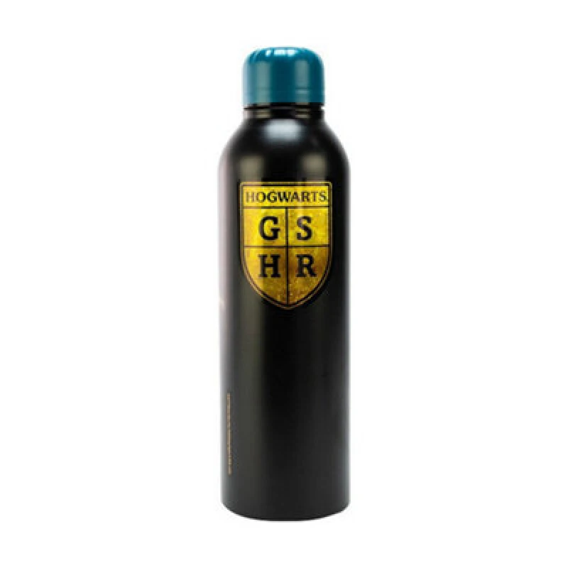 Image of Harry Potter Steel 700ml Water Bottle Black unisex