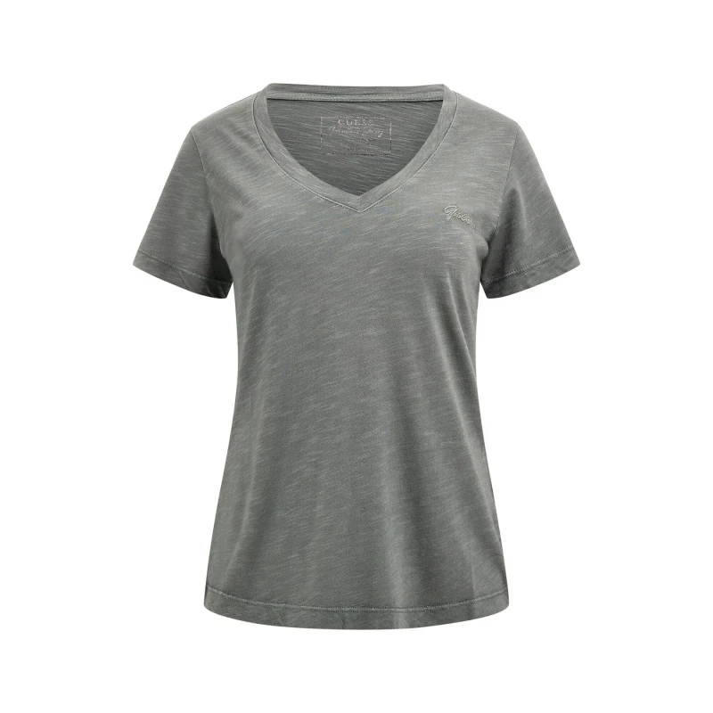 Image of Guess Womens T-Shirt Guess Slubby Blanc Female XL