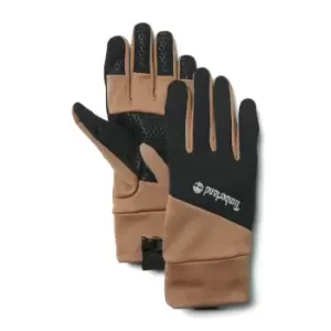 Image of Timberland Colour-block Stretch Fleece Gloves For Men In Yellow, Size L
