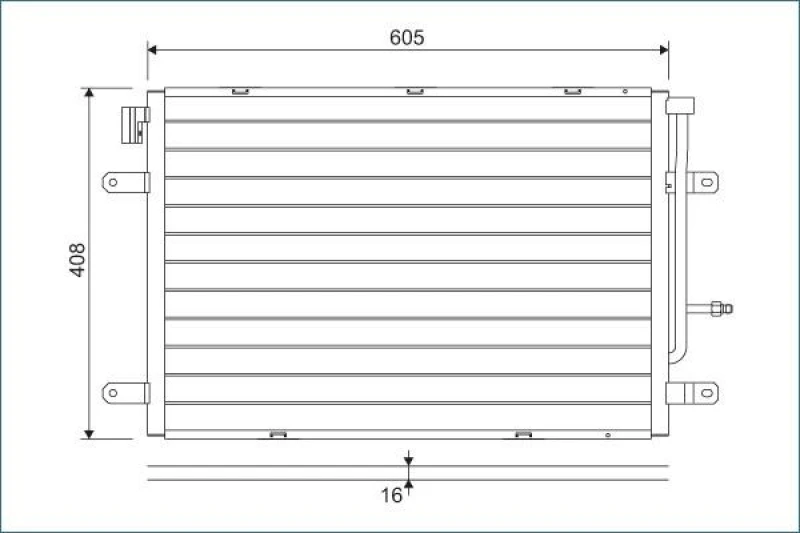 Image of Air conditioning condenser VALEO 818190