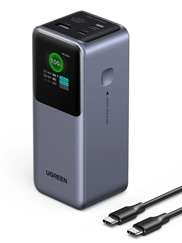 Image of Ugreen 20000mAh 130W Fast Charging Powerbank Lithium Grey