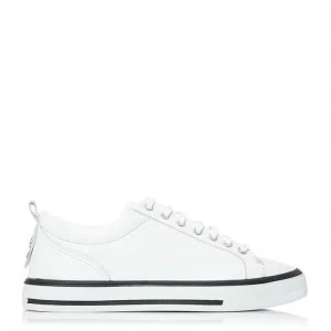 Image of M by Moda Low Top Estea Trainers - WHT/WHT BACK