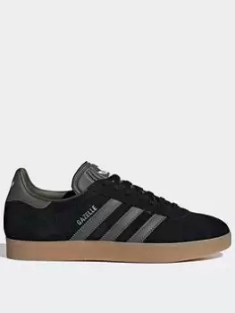 Image of adidas Originals Gazelle - Black/Grey, Size 7.5, Men