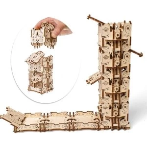 image of Modular Dice Tower UGears 3D Wooden Model Kit