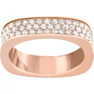 Image of Ladies Swarovski PVD rose plating Size S Vio Ring 60