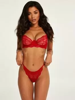 Image of Hunkemoller Isabelle String Thong, Red Size M Women