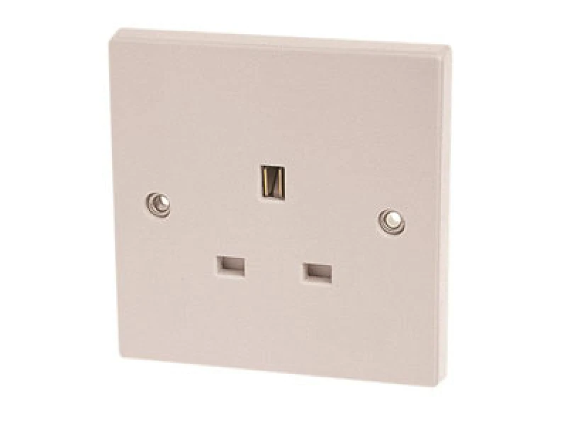 Image of Dencon 4405Nb Unswitched Socket 1-Gang 13A Dcn4405Nb