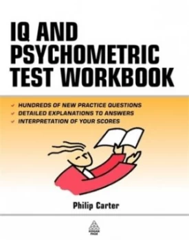 Image of Iq and Psychometric Test Workbook by Philip Carter Paperback