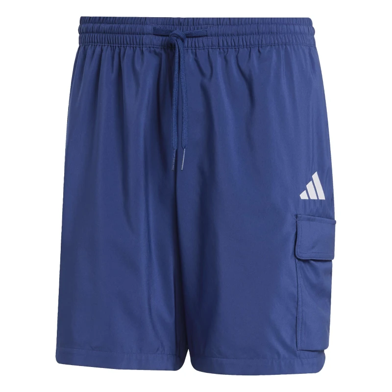 Image of adidas Essentials Small Logo Cargo Chelsea Shorts Dk Blue/White male M