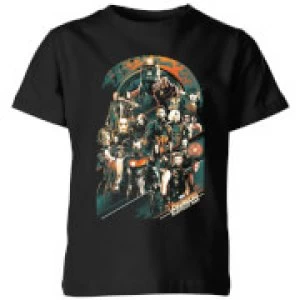 Image of Marvel Avengers Infinity War Avengers Team Kids T-Shirt - Black - 11-12 Years