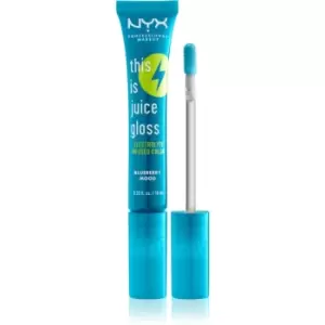 image of NYX Professional Makeup This Is Juice Gloss Hydrating Lip Gloss Shade 07 - Blueberry Mood 10 ml