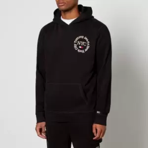 Image of Tommy Jeans Embroidered Organic Cotton-Jersey Hoodie - M