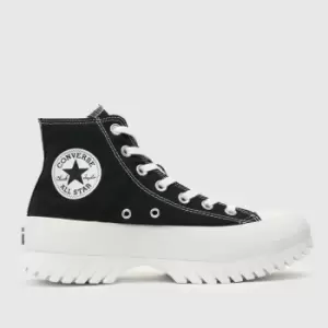 image of Converse White & Black All Star Lugged 2.0 Trainers