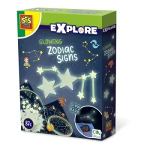 image of SES CREATIVE Explore Childrens Glowing Zodiac Signs, 5 Years and Above (25122)