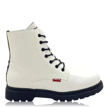 Image of Levis Clover High Top Boot - White