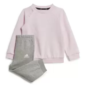 Image of adidas Babies Crew Jogger Set - Pink
