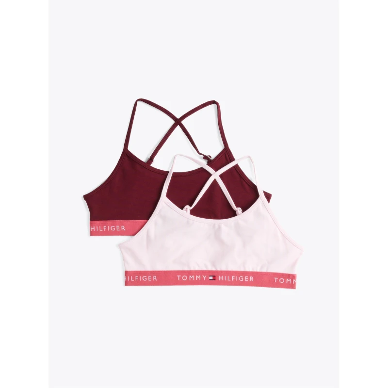 Image of Tommy Hilfiger Bralette 2 Pack Juniors Unlined Bralettes 8-10Y Multi 43183199175