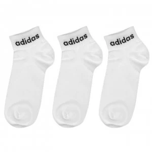 Image of adidas Essentials Ankle 3 Pack Socks - White/Black