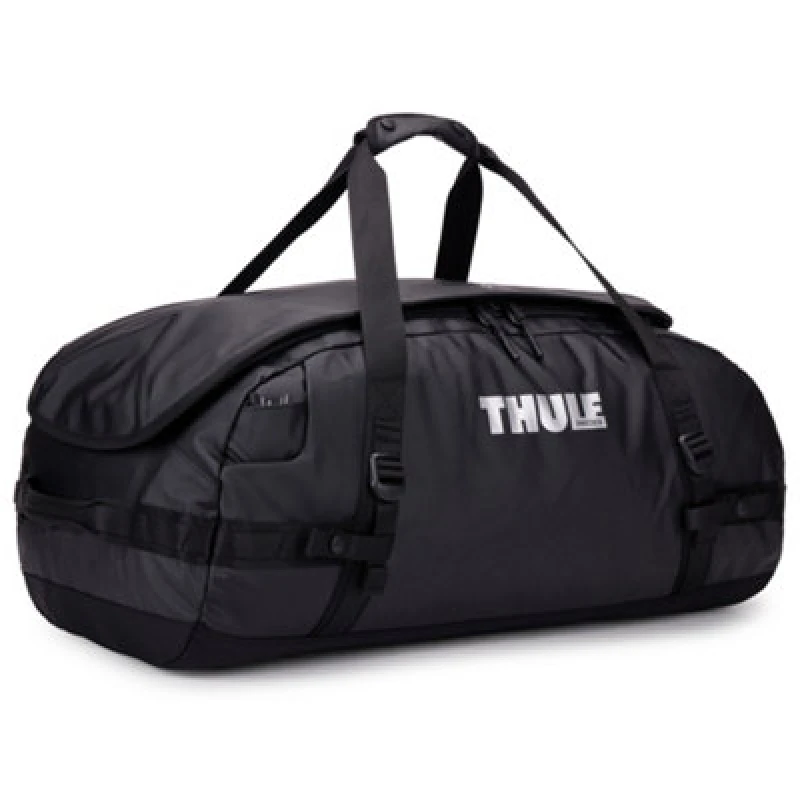 Image of Thule Chasm 70L Duffel Bag Black Travel Luggage Backpack Recycled