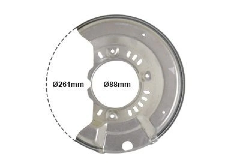 Image of VAN WEZEL Brake disc backing plate VAN WEZEL 5430372
