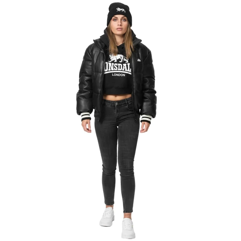 Image of Lonsdale Womens parka Lonsdale Hybrasal Noir Female XS