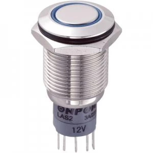 Image of TRU COMPONENTS LAS2GQF 11ZEB12VNP Tamper proof pushbutton 250 V AC 3 A 1 x OnOn IP67 latch