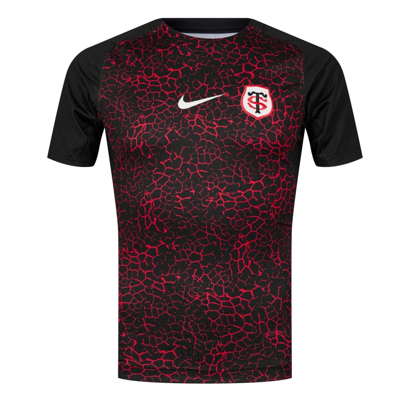 Image of Nike Stade Toulouse Training Top 2024 2025 Adults - Black S