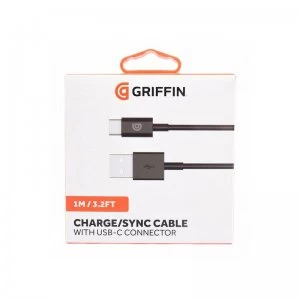 Image of Griffin 1m USB-A to USB-C Charge Sync Cable