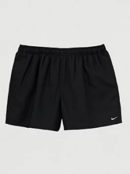 image of Nike Plus Size Swim 5" Solid Lap Swim Shorts - Black, Size 2XL, Men