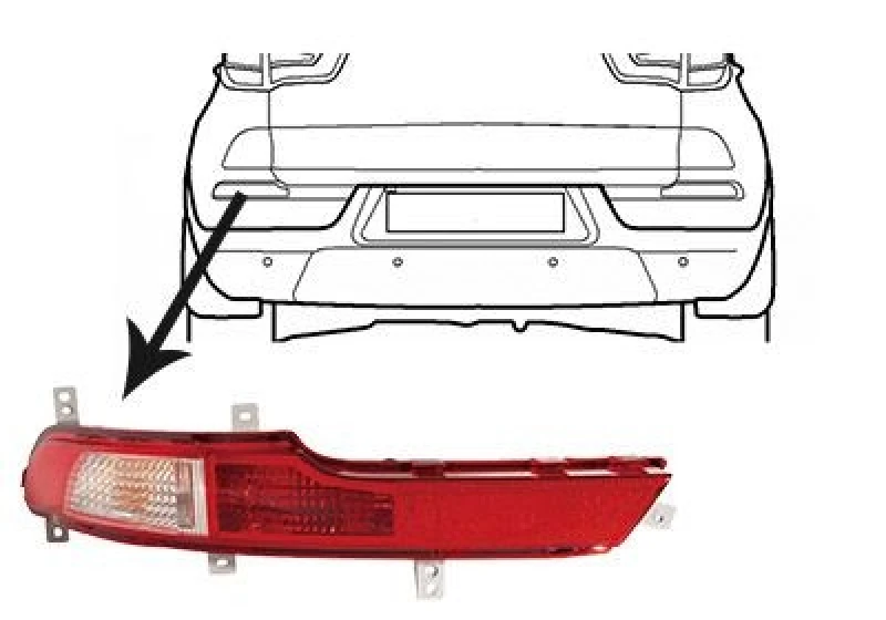 Image of VAN WEZEL Rear fog light VAN WEZEL 8383929