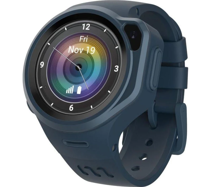 Image of MYFIRST Fone R1s Smartwatch for Kids - Space Blue, Silicone Strap - S/M, Blue 850054268518