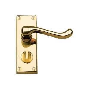 Image of Jedo Traditional Victorian Scroll Bathroom Door Handle