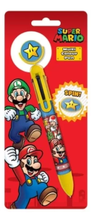 image of Super Mario Multi Colour Pen Ballpen multicolour