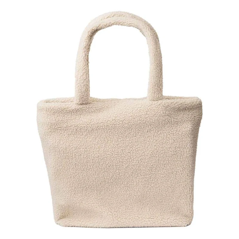 Image of Brand Lab Womens Borg Fleece 22L Tote Bag in Natural Natural Female One Size