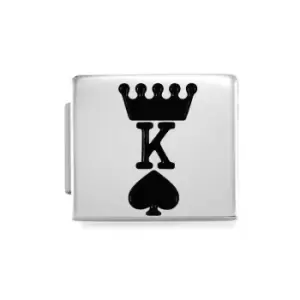 image of Nomination GLAM King of Spades Charm