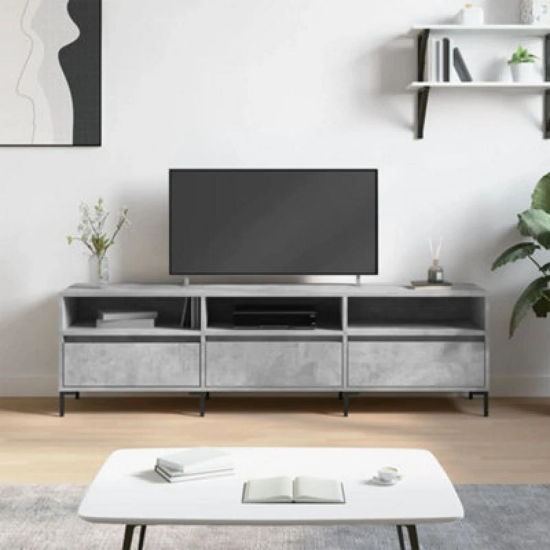 Image of vidaXL TV Cabinet Grey Sonoma 102x36x50cm Engineered Wood, Grey 829066