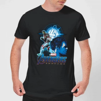 image of Avengers: Endgame Hulk Suit Mens T-Shirt - Black - XS - Black