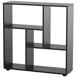 Image of Homcom Storage Shelf 5 Units with Melamine Surface Black