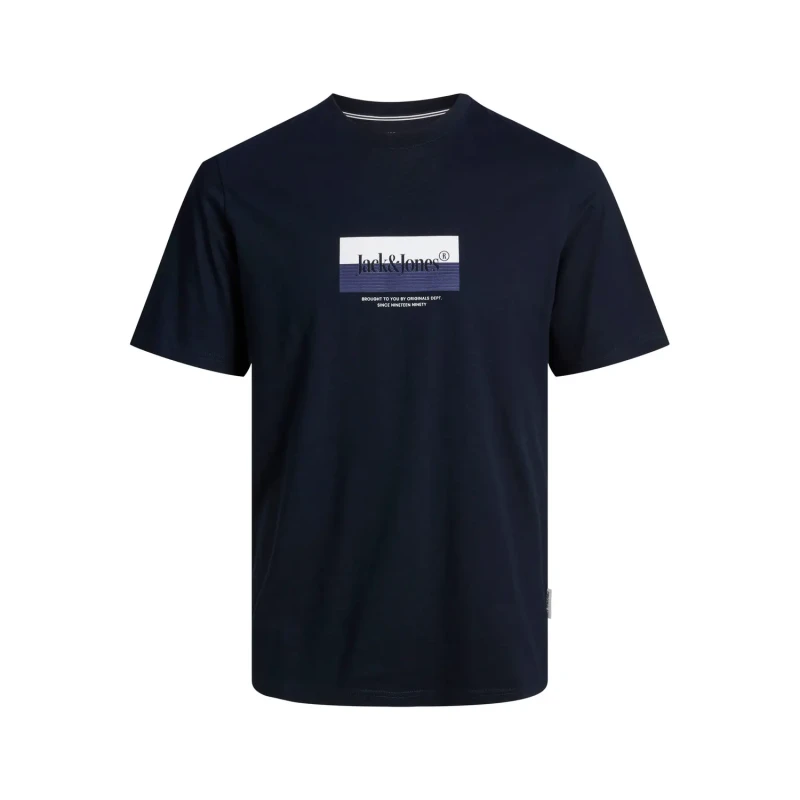 Image of jack & jones T-Shirt Jack & Jones Crew Jordalston Branding Bleu Male S