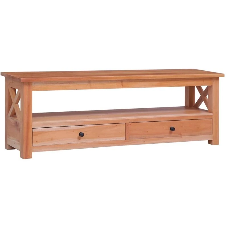 Image of VIDAXL TV Cabinet 115x30x40cm Solid Mahogany Wood vidaXL 8720286668245
