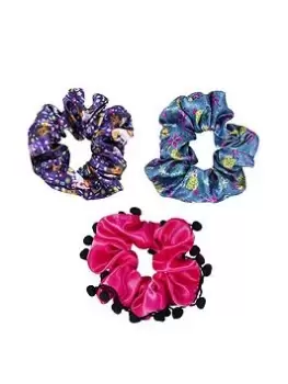 Image of Disney Encanto Pink, Purple And Blue 3 Piece Scrunchie Set