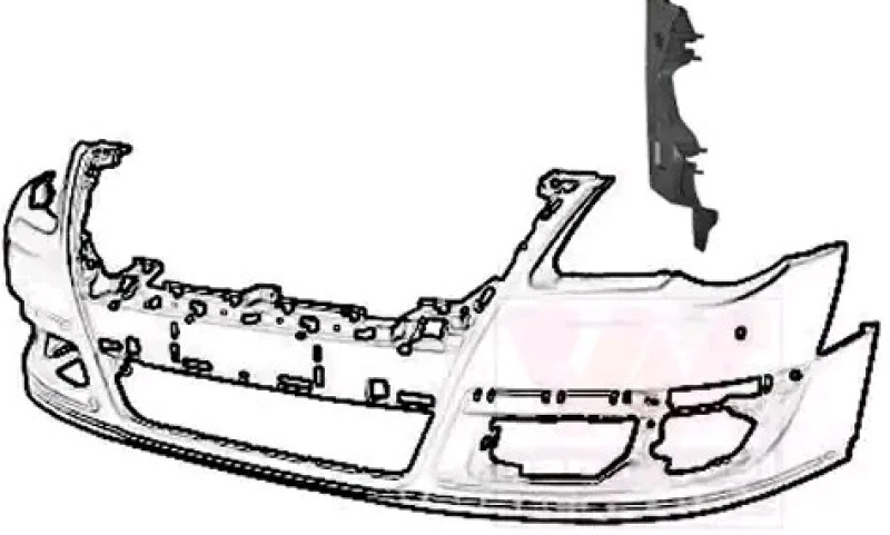 Image of VAN WEZEL 5839561 Mounting Bracket, bumper ** Equipart ** Left Front Mounting Bracket,bumper (939)