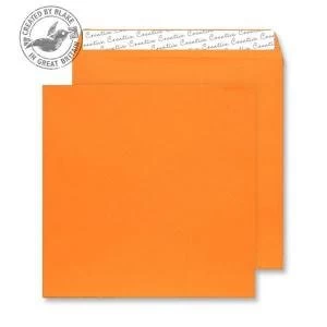 image of Creative Colour Pumpkin Orange Peel and Seal Wallet 220x220mm Ref 505