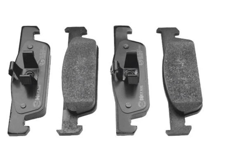Image of MEYLE 025 257 0217 Brake pad set Front Axle, not prepared for wear warning indicator, Original Quality, with anti-squeak plate Brake Pad Set,disc bra