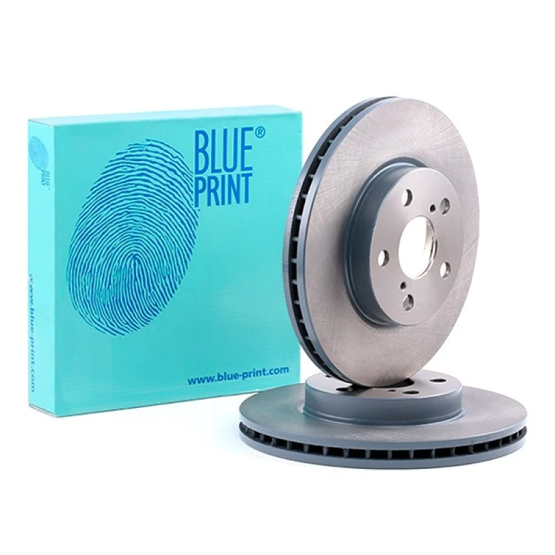 Image of Blue PRINT ADT343112 Brake disc Front Axle, internally vented, Coated Brake Disc (82)