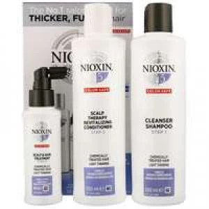 Image of Nioxin 3D Care System System 5, 3 Part System Kit For Chemically Treated Hair And Light Thinning